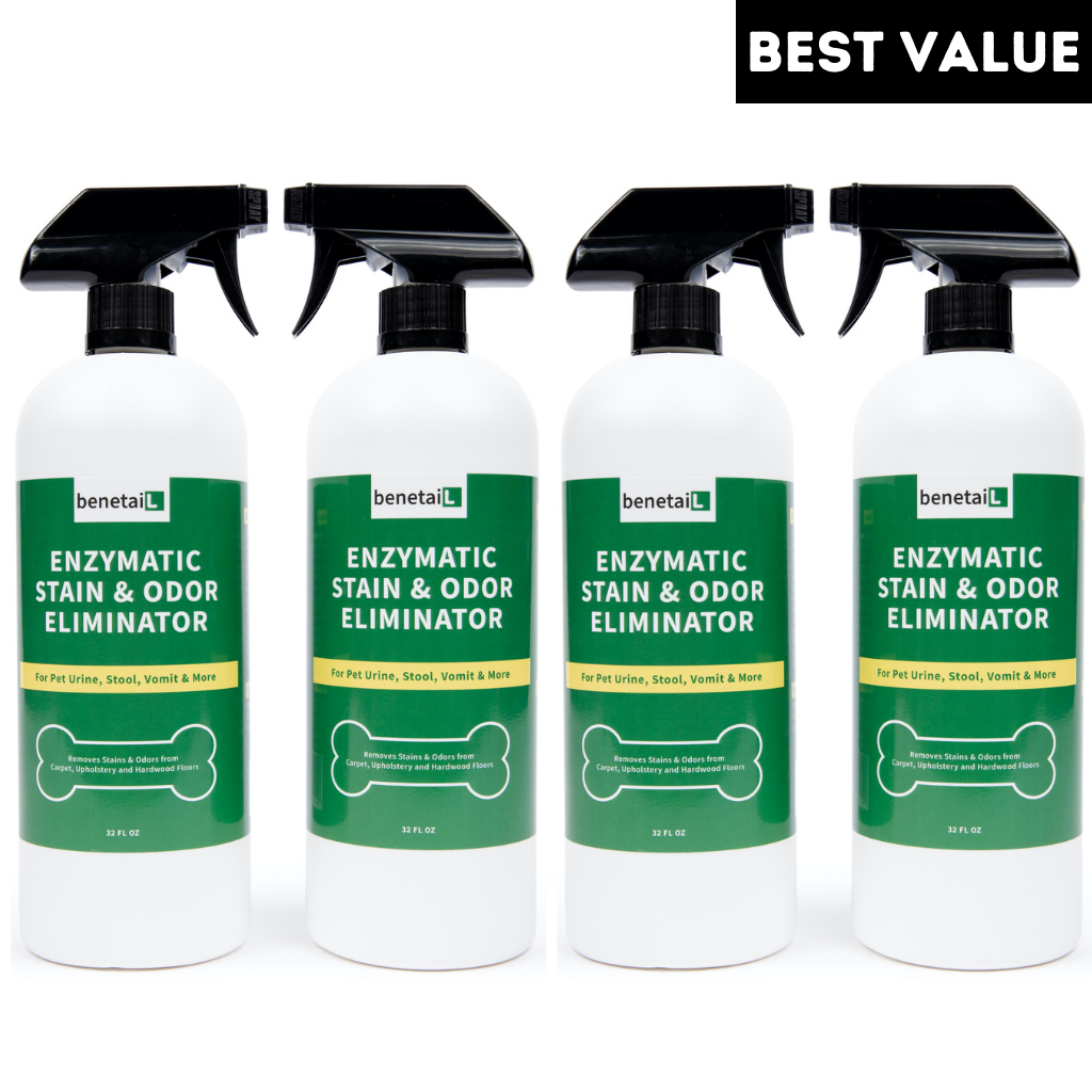 Benetail Pet Enzymatic Stain Odor Eliminator Pack of 4